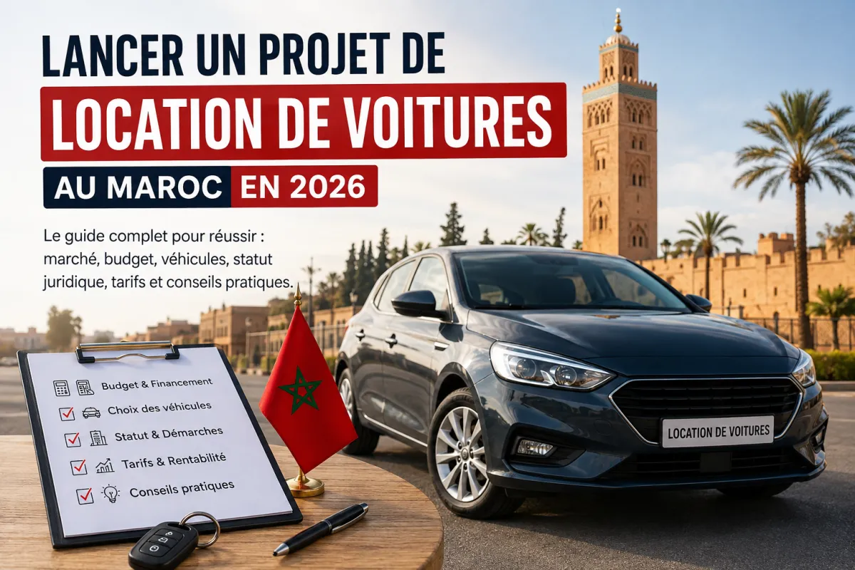Comment créer un projet de location de voitures au Maroc en 2026 ? Guide complet