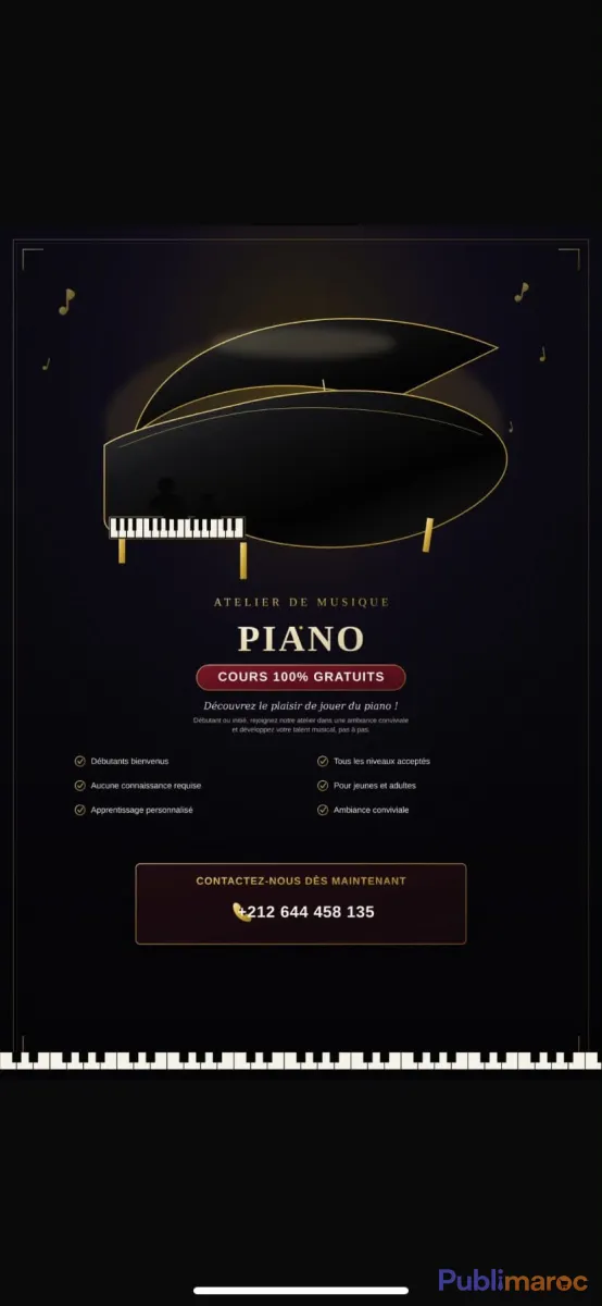 ATELIER DE MUSIQUE - VACANCES 2026