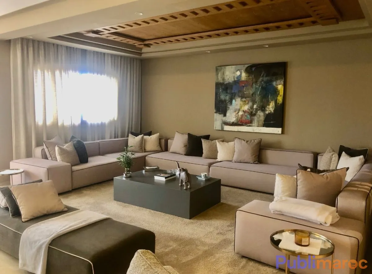 Magnifique appartement meublé à louer – Jnane Souissi (Entrée Orangeraie)