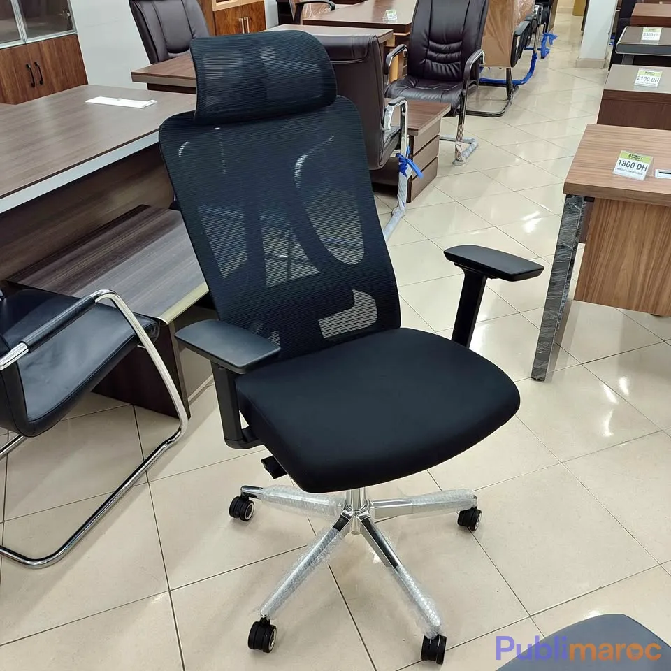 CHAISE PRÉSIDENT  ERGONOMIQUE ACCOUDOIRS 3D  IMPORTATION